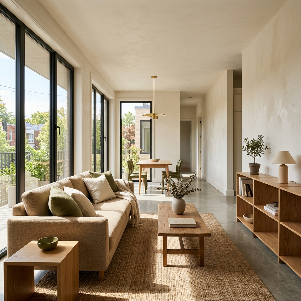 Modern property exterior view